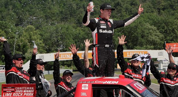 Visit Heim dominates to win inaugural Craftsman Truck race at Lime Rock Park page