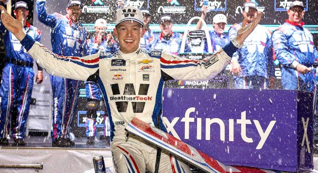 Visit Zilisch pours it on with Gateway win page