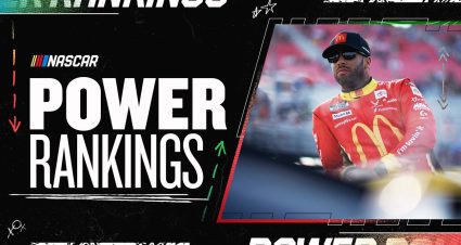 Bubba Wallace featured in NASCAR Power Rankings graphic.