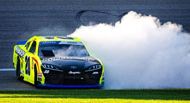 Visit Jones wins Xfinity Kansas race page