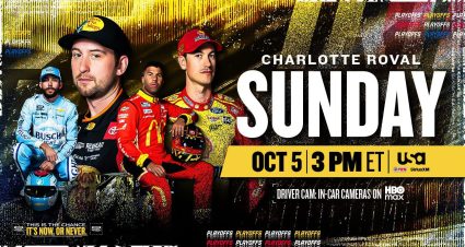 Ross Chastain and Bubba Wallace race at the Charlotte Roval.