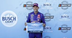 2025 Oct11 Denny Hamlin Pole Board Lvms.jpg