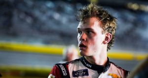 Jesse Love looks on after a NASCAR Xfinity Series race at Las Vegas.