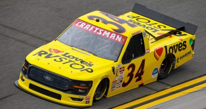 Layne Riggs drives the No. 34 Ford.
