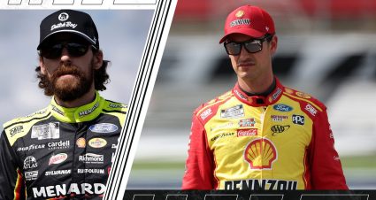 Ryan Blaney and Joey Logano split graphic