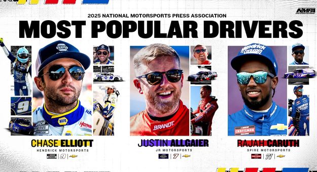 Visit Elliott wins Most Popular Driver page