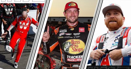 Shane van Gisbergen, Chase Briscoe and Chris Buescher graphic