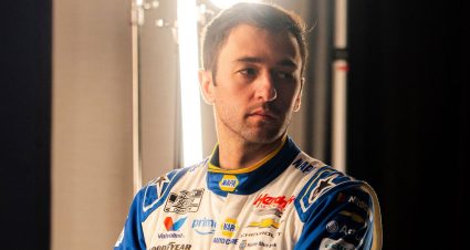 Chase Elliott during 2026 NASCAR Production Days.
