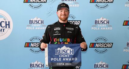 tyler reddick wins the pole at cota