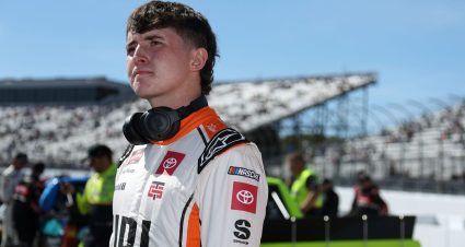 Brent Crews poses for a photo during the 2025 NASCAR Awards.