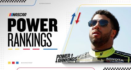 A Power Rankings graphic depicting Bubba Wallace.