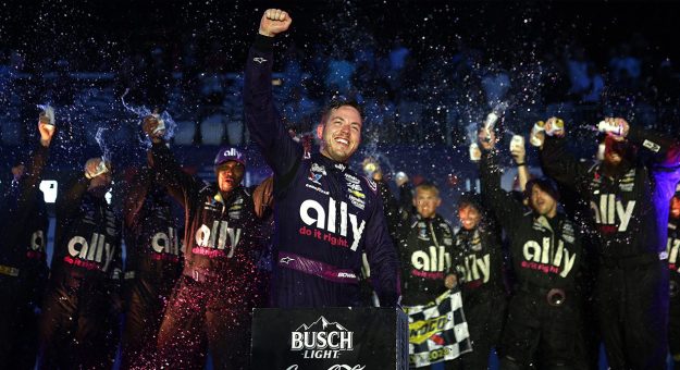 alex bowman wins chicago