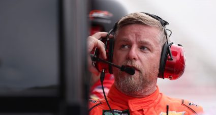 allgaier looks on at martinsville