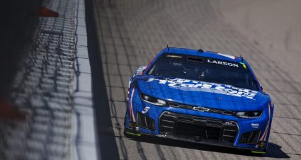 larson drives at kansas