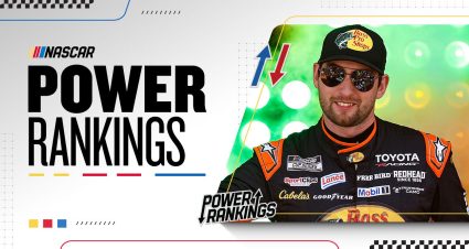 Power Rankings graphic featuring Chase Briscoe ahead of Talladega.