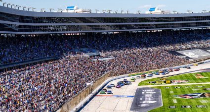 Alex Bowman drives at Texas.