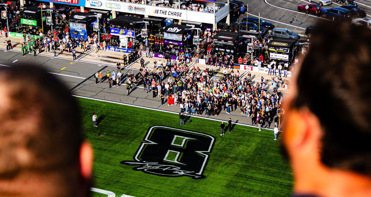 Kyle Busch is honored before the 2026 Coca-Cola 600 at Charlotte.