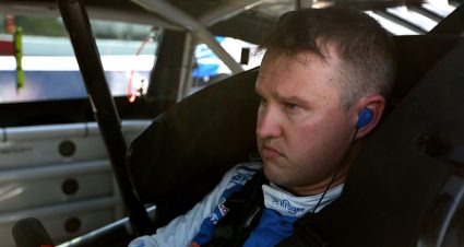 preece in his race car