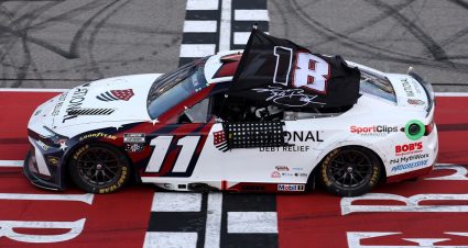 Chase Elliott and Christopher Bell race at Michigan.