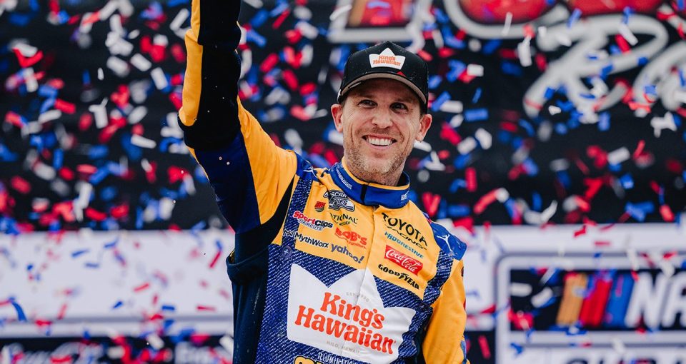 Three in a row! Denny Hamlin wins Pocono