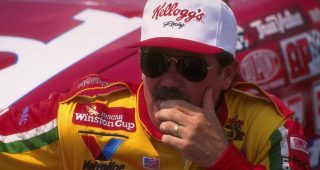 Terry Labonte posts beside the No. 92 Billy Hagan-owned entry from early in his Cup Series career