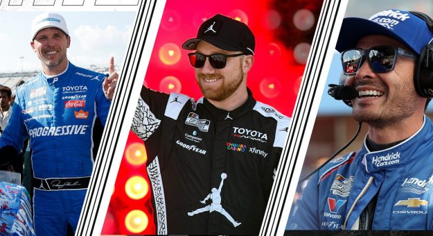 Chart showing the projected Driver Ratings for Chicagoland in the In-Season Challenge matchups.