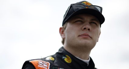 carson kvapil looks on
