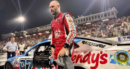 Shane van Gisbergen races at North Wilkesboro.