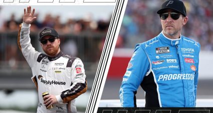 Tyler Reddick Denny Hamlin split graphic