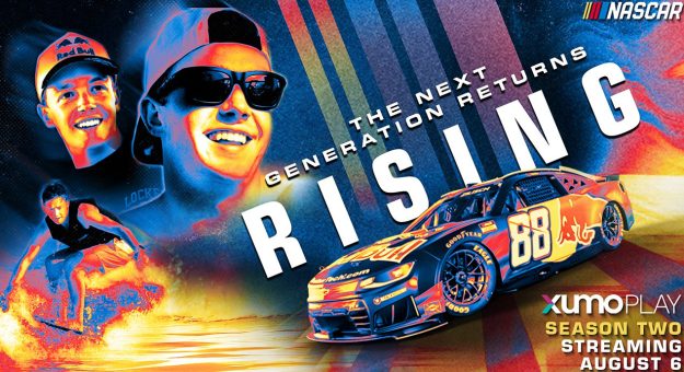 A graphic featuring Connor Zilisch for RISING.