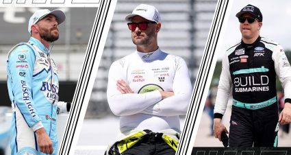 A split image of Ross Chastain, Shane van Gisbergen and Brad Keselowski -- all notable drivers who missed The Chase.