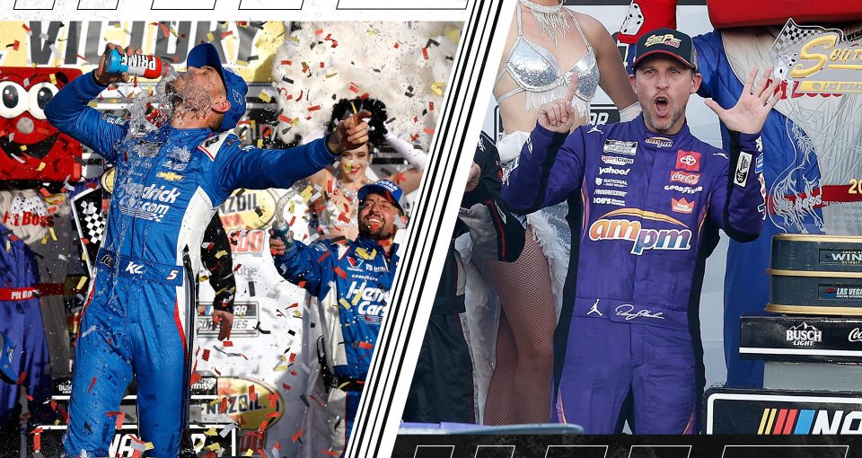 Pair of aces: Larson, Hamlin lay cards at Vegas