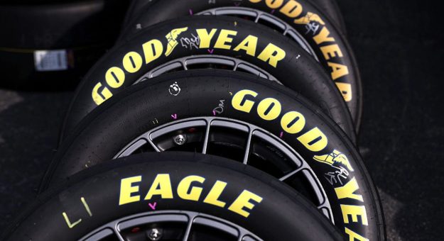 A general view of Goodyear tires.