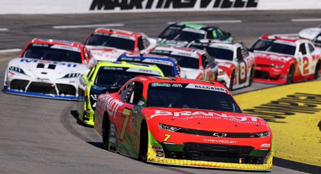 A general view of racing at Martinsville.